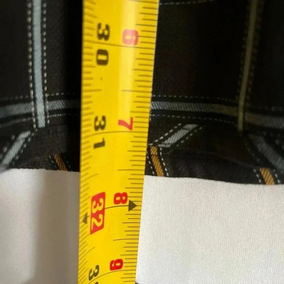 NWT A2Z New York Mens Shirt Medium Reversible Blue Yellow Checkered Button Down - Picture 13 of 13